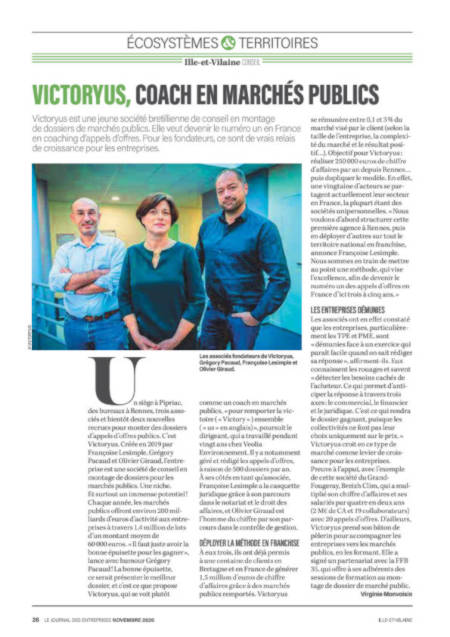 VICTORYUS - Journal des entreprises